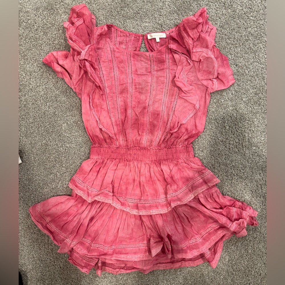 LoveShackFancy Fuchsia Natasha Heritage Dress- Petite